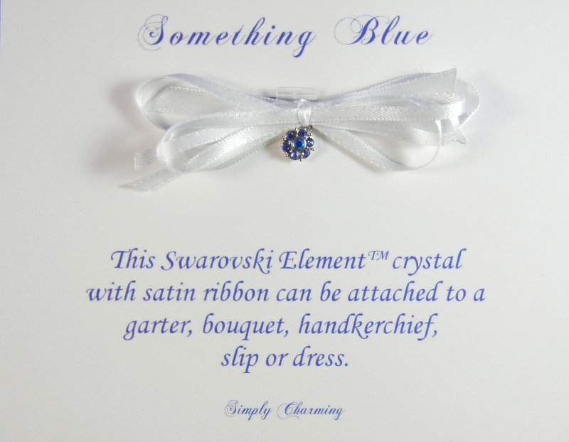 Assorted Something Blue Crystal w/ Ribbon